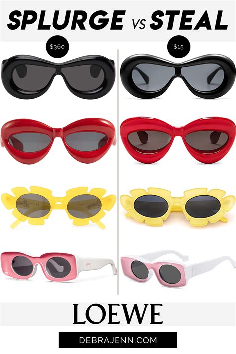 loewe sunglasses dupes|versace look alike sunglasses.